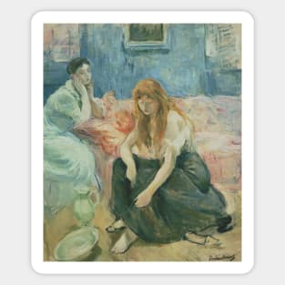 Two Girls by Berthe Morisot Sticker